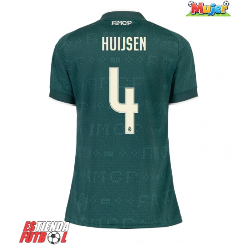 Real Madrid Dean Huijsen #4 Segunda Equipación Mujer 2026-27 Manga Corta